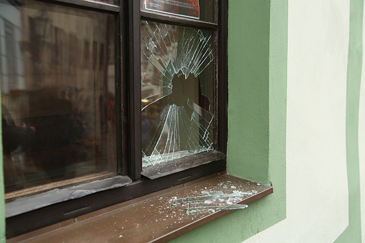 A2B Glass are able to board up broken windows while they are being repaired in South Normanton.